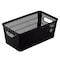 Simplify Slide 2 Stack It Small Storage Tote Baskets in Black, 2PK 25934-BLACK - alternate 2